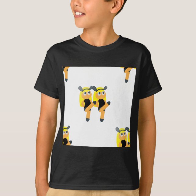 T-shirt jumeaux émoji (Devant)