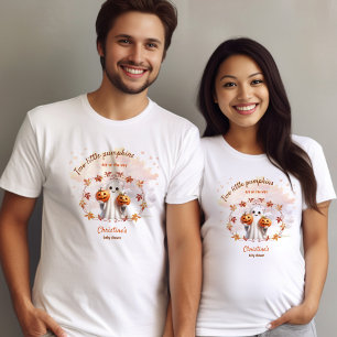 T-shirt Jumeaux Halloween Citrouille Ghost Unisex Baby sho