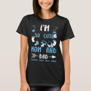 T-shirt Jumeaux Je suis si mignon maman et papa a doublé l