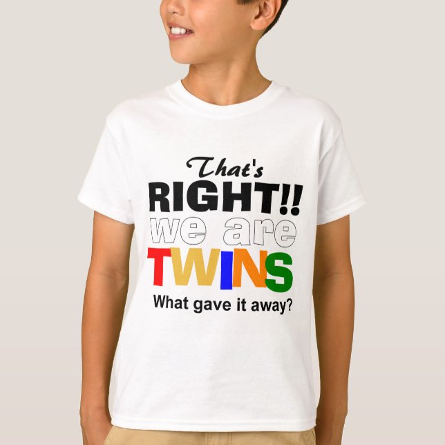 T-shirt jumeaux sassy (Devant)