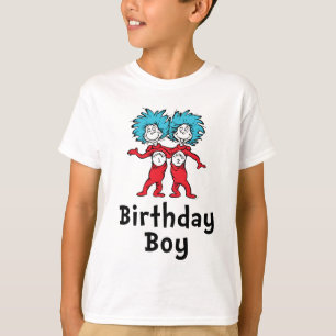 T-shirt Jumeaux Thing One Thing Two Anniversaire   Garçon 