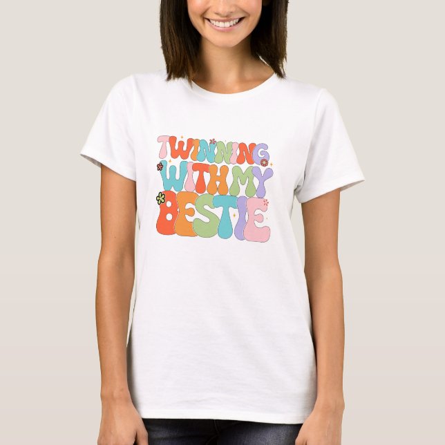 T-SHIRT JUMELAGE AVEC MA MEILLEURE AMIE (Devant)