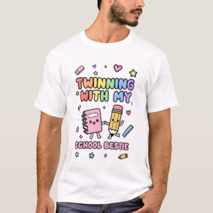 T-shirt Jumelage avec ma meilleure amie de l'école Cahier 