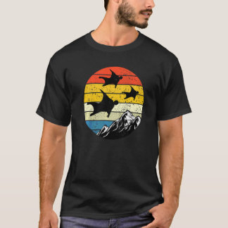 T-shirt Jumelage de base de combinaison de soleil rétro