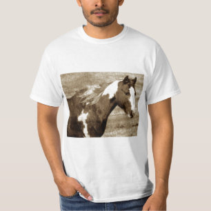 T-shirt Jument de regard antique de peinture