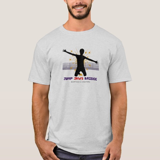 T-SHIRT JUMP JAWS BRIDGE MARTHA'S VINEYARD (Devant)