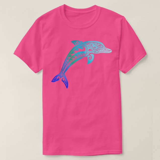 T-shirt Jumping Dolphin Tribal (Design devant)