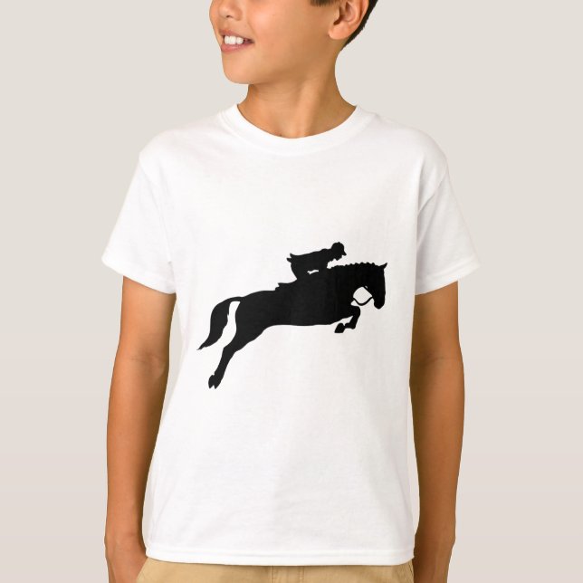 T-shirt Jumping Galloping Running Horse (Devant)