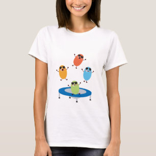 T-shirt Jumping mignon Haricots de bonbons portant des lun