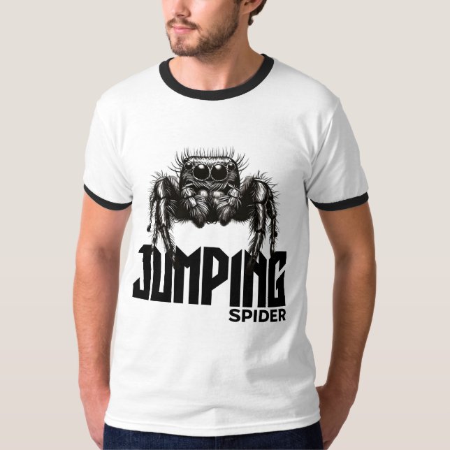 T-shirt Jumping Spider Homme's Ringer Tee (Devant)