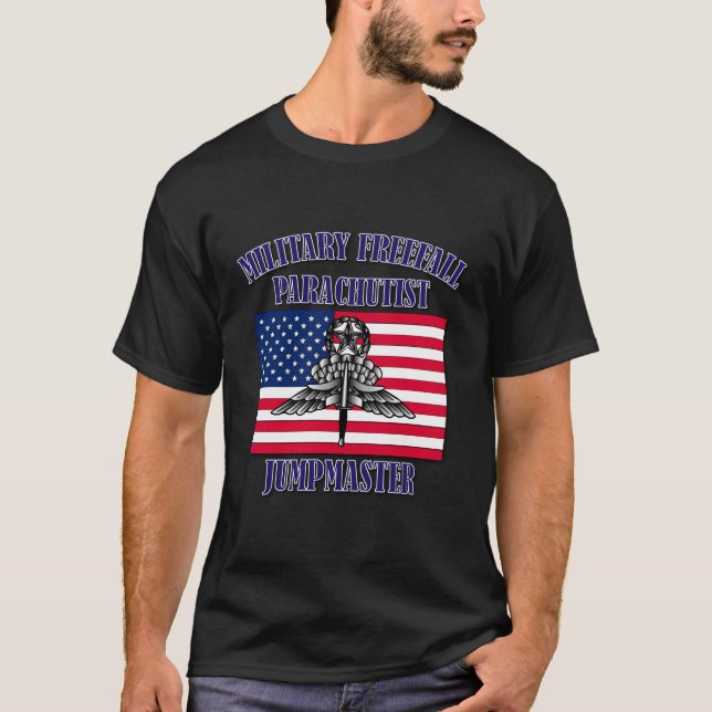 T-shirt Jumpmaster avant de la chute libre militaire (Devant)