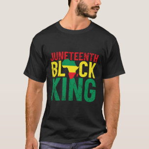 T-shirt Jundixième Roi Noir Pour La Jundixième
