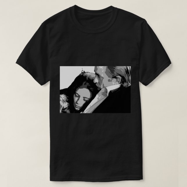 T-shirt June Carter Cash Et Johnny Cash Black And White P (Design devant)
