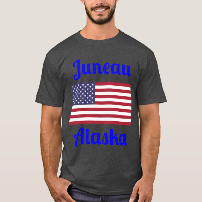 T-shirt Juneau Alaska Imprimés Élégants1 (Devant)