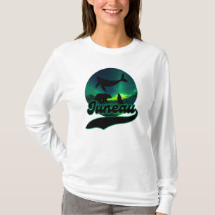 T-shirt Juneau Alaska Ours de loup de baleine Aurora Ak du