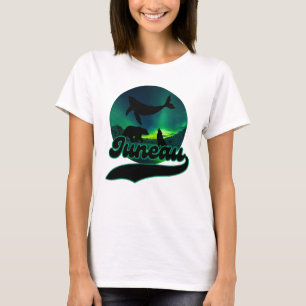 T-shirt Juneau Alaska Ours de loup de baleine Aurora Ak du