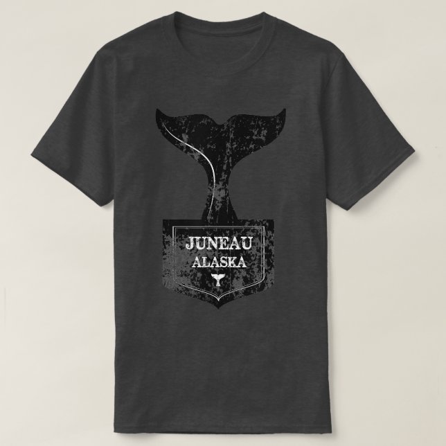 T-shirt Juneau Alaska Whale Watching (Design devant)