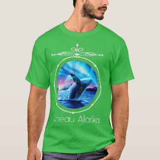 T-shirt Juneau Alaska Whale Watching Aurora Borealis Souve