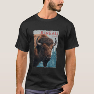 T-shirt Juneau Mountains Alaska Randonnée Extérieur Lo Vin