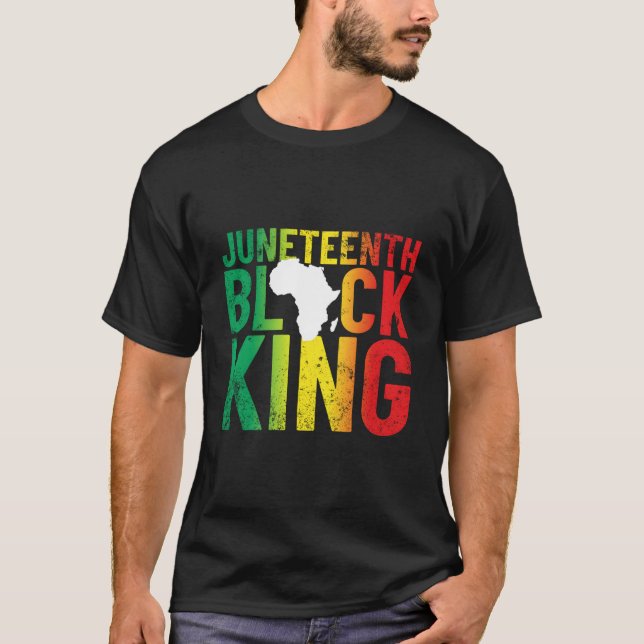 T-shirt Junenth Black King For 'S Junenth (Devant)