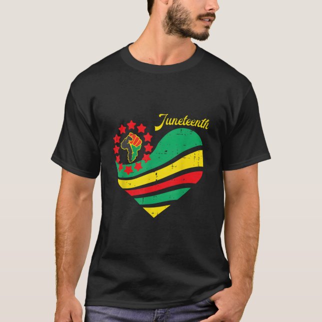 T-shirt Junenth He Africa Fist June 19Th 1865 (Devant)
