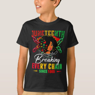 T-shirt Junenth les femmes noires parce que mes ancêtres n