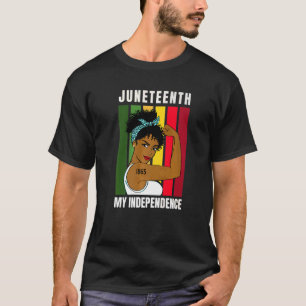 T-shirt Junetdix Black Queen Melanin mère maman mère fille