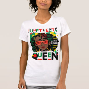 T-shirt Junetdix Queen Melanin Sista Black Girl Magic