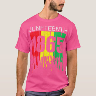 T-shirt Juneteenth 1865 African Flag Black Power Black Fre