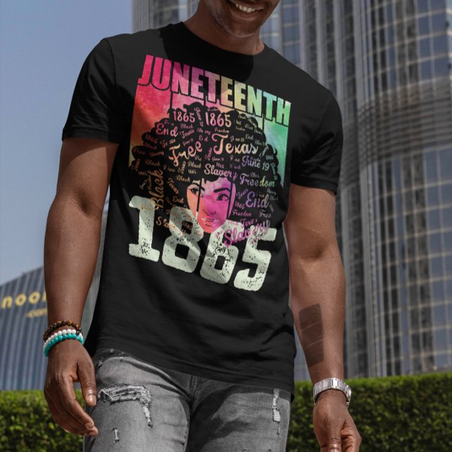 T-shirt Juneteenth 1865 Afro-Américain Liberté Noire (Créateur téléchargé)
