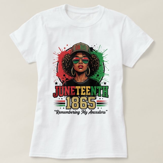 T-shirt Juneteenth 1865 Brisant Chaque Chaîne pour (Design devant)