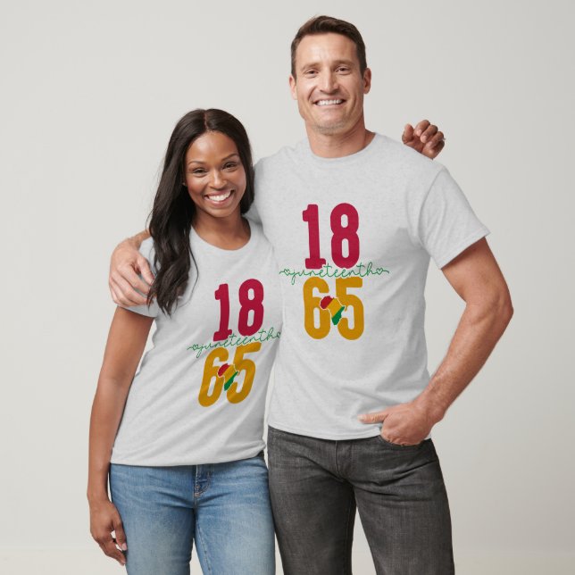 T-shirt Juneteenth 1865 - Histoire des Noirs (Unisexe)