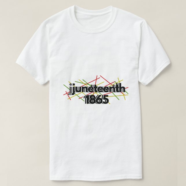 T-shirt Juneteenth 1865 Histoire des Noirs Célébrer la Lib (Design devant)