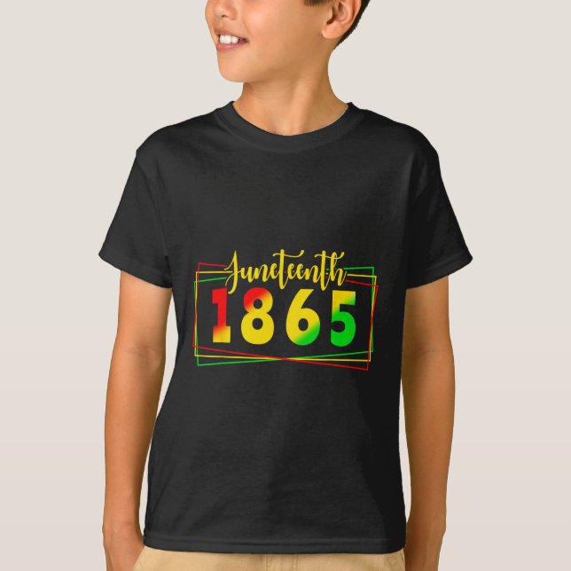T-shirt Juneteenth 1865 Juneteenth Jour de la liberté pour (Devant)