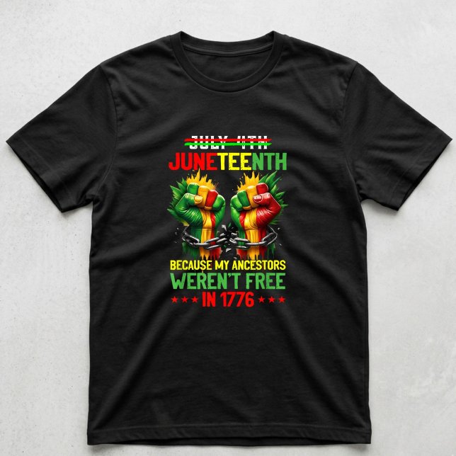 T-shirt Juneteenth 1865 Parce que mes ancêtres n'étaient p (Créateur téléchargé)