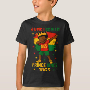 T-shirt Juneteenth 1865 tout-petits garçon faisant le dab