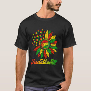 T-shirt Juneteenth Afro-Américain noir juin 1865