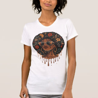T-shirt Juneteenth Afro Woman Black History Melanin Queen 