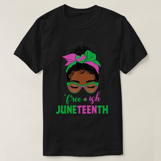 T-shirt Juneteenth Aka Freeish Since 1865 Independence chr (Design devant)