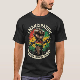 T-shirt Juneteenth Brisant Chaque Chaîne Depuis 1865 – Vin