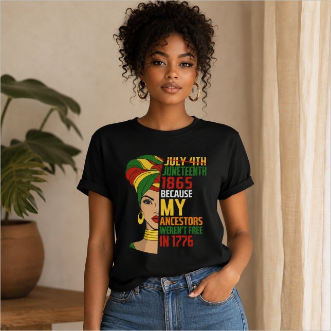 T-shirt Juneteenth célébrant la liberté noire 1865 (Créateur téléchargé)