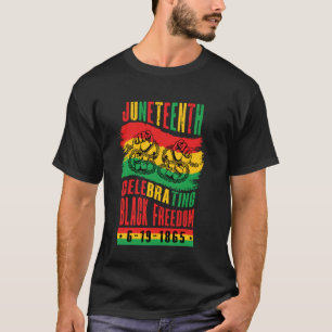 T-shirt Juneteenth célébrant la liberté noire 1865 Africai