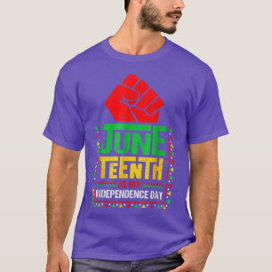 T-shirt Juneteenth est mon jour de l'indépendance Drapeau