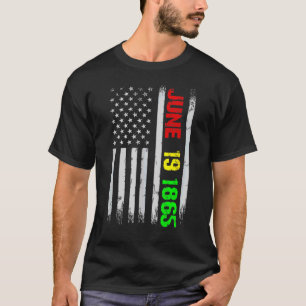 T-shirt Juneteenth Flag June 19 1865 Black History Junetee