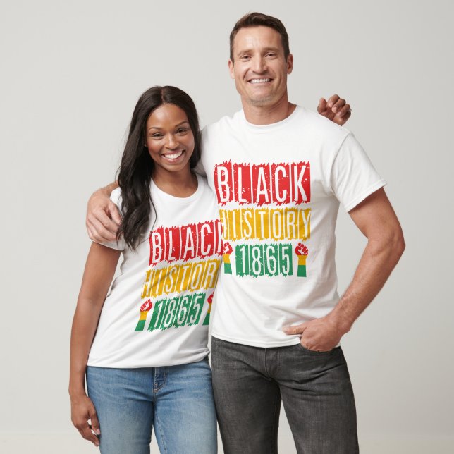 T-shirt Juneteenth - Histoire des Noirs  (Unisexe)