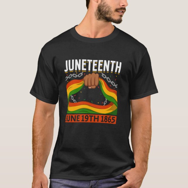 T-shirt Juneteenth Histoire noire - Juneteenth 19 juin 18 (Devant)