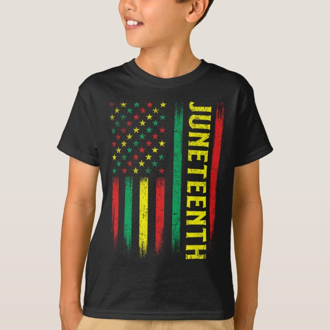 T-shirt Juneteenth - Histoire noire Racines africaines Mél (Devant)