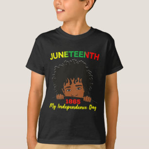 T-shirt Juneteenth Indépendance Adolescent Jeunesse Afro L