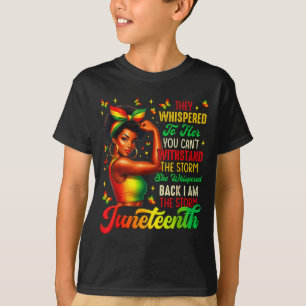 T-shirt Juneteenth je suis la fierté des femmes noires fil