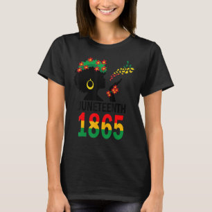 T-shirt Juneteenth Women Girls Kids Flag 1865 Afro African